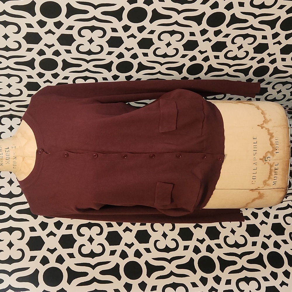 Banana Republic Burgundy Cardigan - Size L